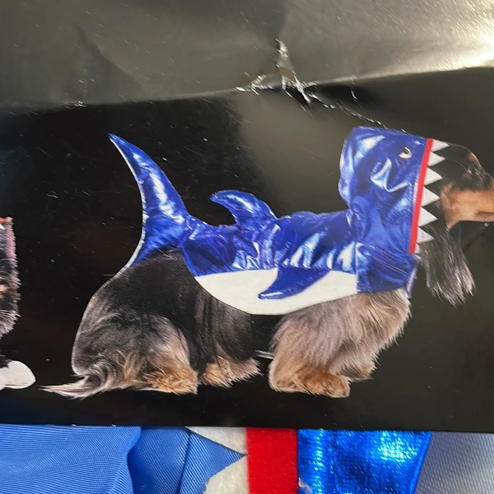 Killer SHARK Halloween Dog Cat Pet Costume - Size S Small Vibrant Life NEW